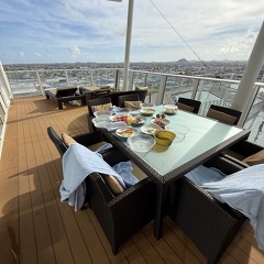 Breakfast on the balcony