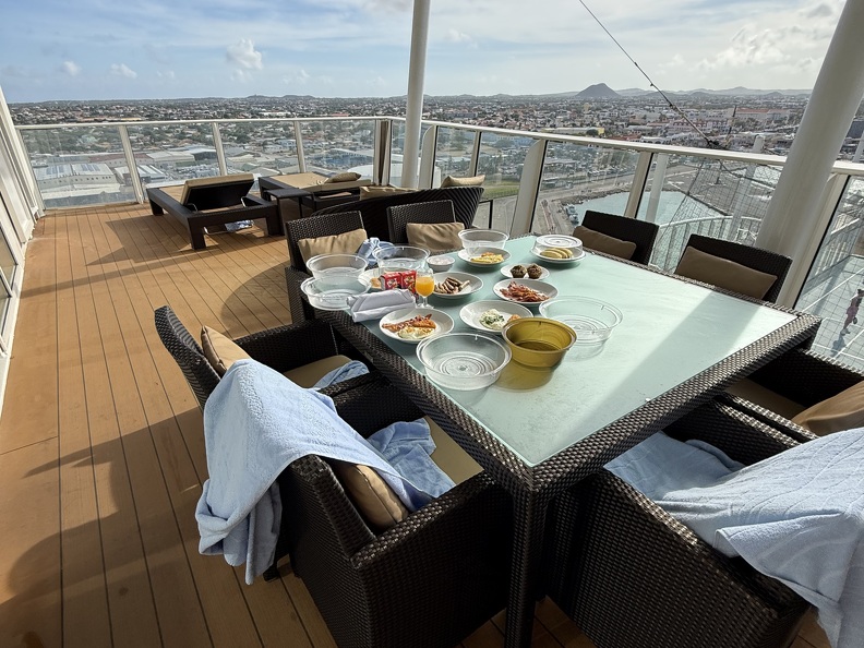 Breakfast on the balcony